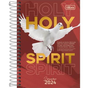 Imagem de Agenda 2024 TILIBRA Bíblica Espiral Diária Louvor 12,9X18,7cm M5, HOLY