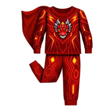 Imagem de Pijama LEMONBABY Little Kids Boys Girls Super Hero 7Y