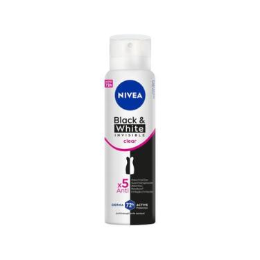 Imagem de Desodorante Nivea Black & White Invisible Clear Aerosol Antitranspiran