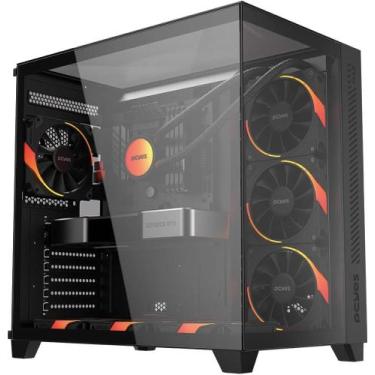 Imagem de Gabinete Gamer Aquario, Forcefield Max Black Vulcan, PCYES - Gffmaxbv