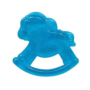 Imagem de Mordedor Buba Para Bebê Com Água e Textura Cavalinho Azul Buba