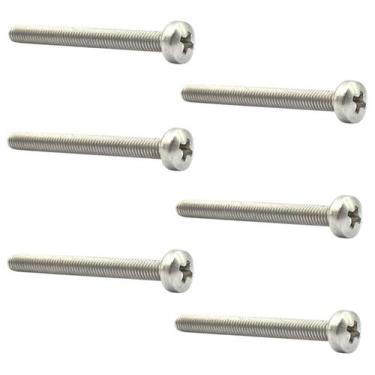 Imagem de 6 Parafuso Inox para captador humbucker guitarra 3x30mm MXP