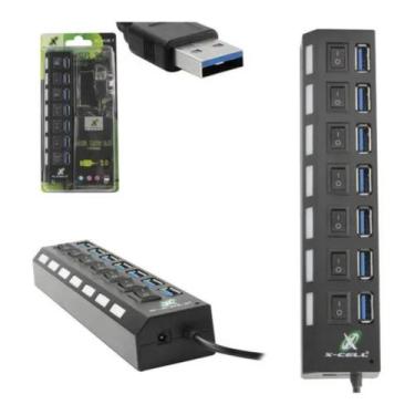 Imagem de Hub usb 3.0 c/7 portas xc-hub-7 - x-cell