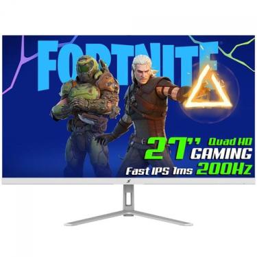 Imagem de Monitor Gamer SuperFrame Crystal, 27 Pol, RGB, Quad HD, Fast IPS, 1ms,
