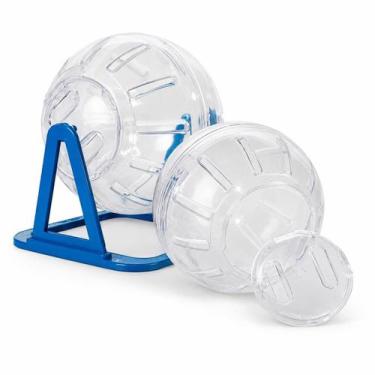 Imagem de Globo Para Hamster Com Suporte Brinquedo Exercício - Jel Plast