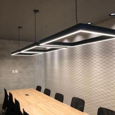 Imagem de Luminária Squadra Perfil 30x30 Led Quadrado Cabo Suspenso - REDTUN, Pr