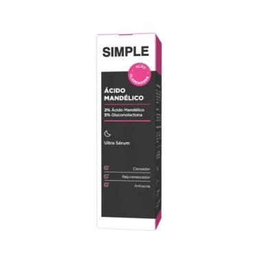 Imagem de Ultra Sérum Facial Simple Organic Ácido Mandélico 30ml