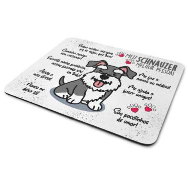 Imagem de Mouse Pad Dog - Meu Schnauzer, melhor pessoa! - JPS INFO