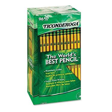 Imagem de Produto da Ticonderoga Woodcase Pencil, HB #2, Yellow Barrel, 96ct. [Bulk Savings]