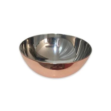 Imagem de Tigela Bowl Em Aço Inox Bronze 28 Cm Mimo Style