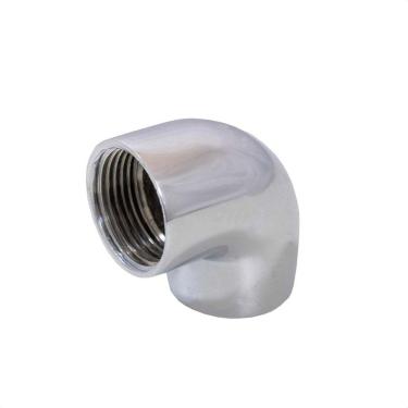 Imagem de Cotovelo Joelho 90° Fêmea X Fêmea 3/4 Metal Cromado Favorito