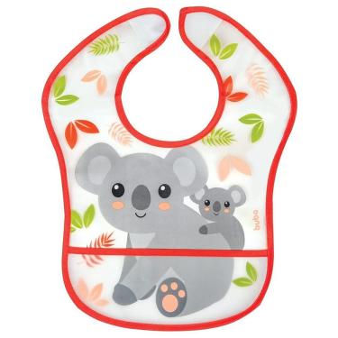 Imagem de Babador Bebê Impermeável com Bolso Coletor de Migalhas +3 Meses Coala Buba