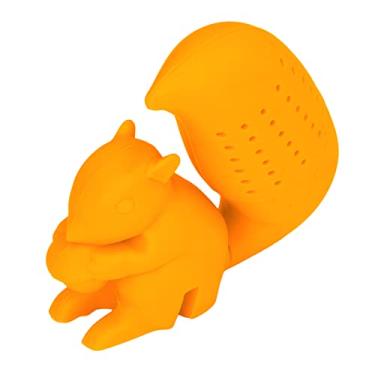 Imagem de Coador de chá de esquilo, infusor de chá em forma de esquilo bonito, silicone resistente a baixas temperaturas para casa