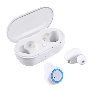 Imagem de Fones de ouvido Bluetooth Com Microfone Intra-Auricular Bluetooth 5.0 Estéreo Mini Esportes Y50 Bliksem (Y50-Branco)