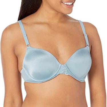 Imagem de Maidenform Sutiã feminino One Fab Fit com aro, sutiã camiseta Demi, sutiã conversível (cores aposentadas), Sunday Morning Blue, 40D