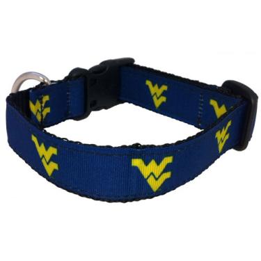 Imagem de Coleira para cães NCAA West Virginia Mountaineers (cor do time, grande)