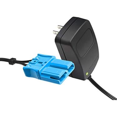 Imagem de Carregador de bateria de 12 volts para Kid Trax Dodge Viper VW Beetle Dodge Police Car Mecerdes ML63 Child Ride On Car, carregador de 12 V compatível para criança de carro bateria com plugue azul grande