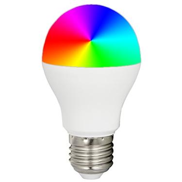 Imagem de LGIDTECH FUT014 Miboxer 6W Lâmpada LED A19 E26 RGB + CCT Mudança de Cor Regulável Temperatura Ajustável, AC 100-240V, Função de Memória