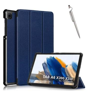 Imagem de Capa Case Azul Para Galaxy Tab A8 X200 X205  + Caneta