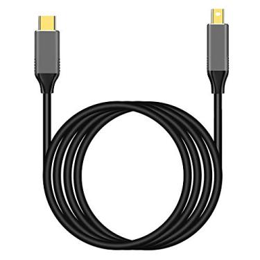 Imagem de Cabo USB C para Mini Displayport USB Tipo C 3 para Cabo Adaptador Mini DP 4K