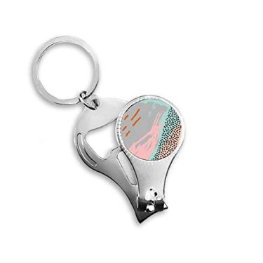 Imagem de Pó abstrato plantas arte padrão alicate anel chaveiro abridor de garrafa cortador