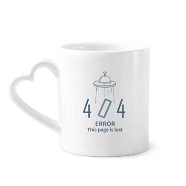 Imagem de Caneca Programmer 404 Erro não encontrado café cerâmica copo de coração de vidro