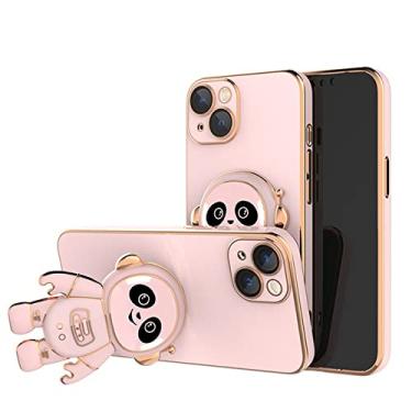 Imagem de Capa de suporte de astronauta de revestimento para iphone 11 12 13 14 pro max x xs xr 7 8 plus se 2 3 capa protetora de silicone à prova de choque, rosa, para iphone 12