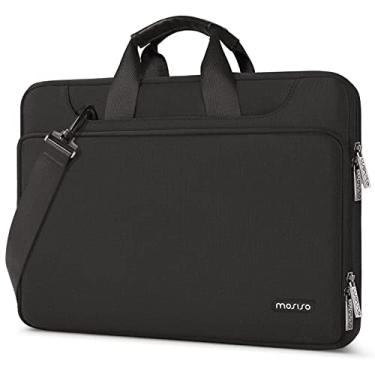 Imagem de MOSISO Bolsa de ombro protetora para laptop 360 compatível com MacBook Air 15 M4 A3241 M3 A3114 M2 A2941/Pro 16 polegadas M4 M3 M2 M1, notebook de 15 a 15,6 polegadas, capa de cor combinando com cinto