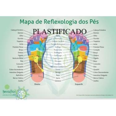 Imagem de Mapa De Reflexologia Dos Pés Reflexologia Podal Massagem - Terraflor