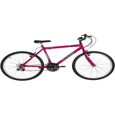 Imagem de Bicicleta de Passeio Ultra Bikes Esporte Chrome Line Aro 26 Reforçada Freio V-Brake – 18 Marchas Rosa Pink Feminina
