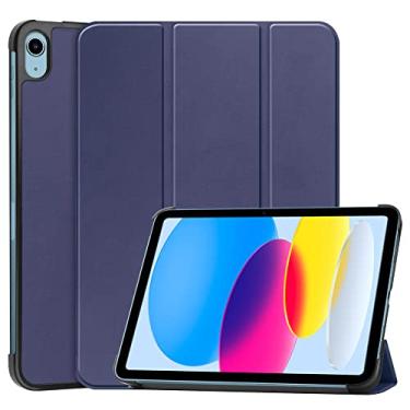 Imagem de Kepuch Custer Capas para iPad 11 (CPU A16) 2025 / iPad 10 10.9" 2022,Couro-PU Bolsas Estojos - Azul
