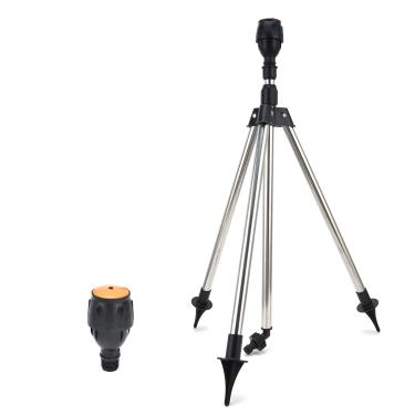 Imagem de Aspersor rotativo automático, irrigador de tripé, irrigador de 360 graus, bocal de irrigação para de irrigação de jardim para irrigação agrícola de jardim