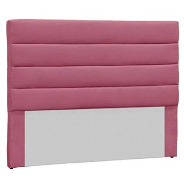 Imagem de Cabeceira Estofada Para Cama Box Solteiro 90cm Eros Suede Rosa Barbie - DL Decor