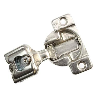 Imagem de Pacote com 10 gramas de hardware TEC 864 108 graus de sobreposição de 2,54 cm 3 níveis parafuso de auto-fechamento na dobradiça compacta do armário 04401-15 ajuste tridirecional 45 mm padrão chato