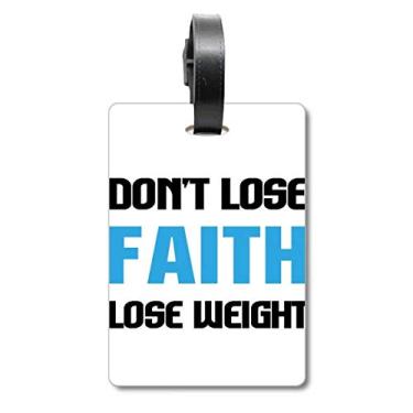 Imagem de Lose Weight Slogan Bolsa de Bagagem Etiqueta de Bagagem Etiqueta de Scutcheon