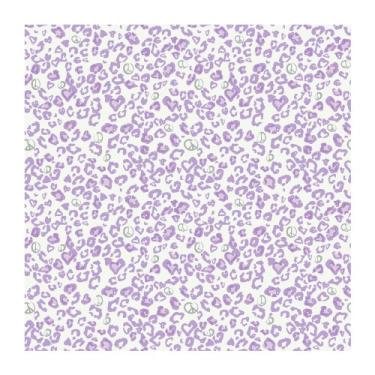 Imagem de York Wallcoverings Menina Power 2 leopardo com sinal de paz 20 x 25 cm papel de parede Amostra de memorandos Lilás