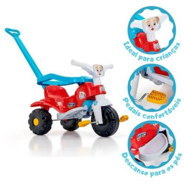 Imagem de Triciclo Infantil Tico Tico Pets Azul - Magic Toys