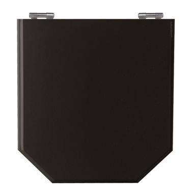 Imagem de Assento Sanitário Atrium Preto Tampa para Vaso Incepa de Madeira Laqueada 