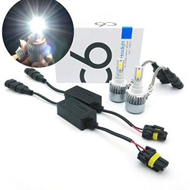 Imagem de Heinmo Canbus LED 36W 3800lm COB Kit de farol de carro lâmpada LED neblina Farol Play&Plug H1 H3 H7 HB3 HB4 9005 9006 880 881 (9005-branco)