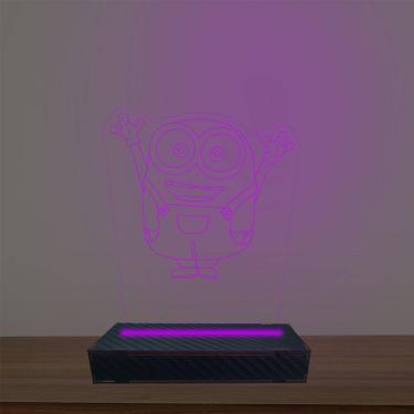 Imagem de Luminária Led 3d Minions Abajur Luxo