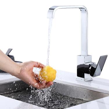 Imagem de Torneira Gourmet Slim Para Banheiro Lavabo Lavatorio Cozinha Monocomando Com Misturador de Temperaturas + Mangueiras