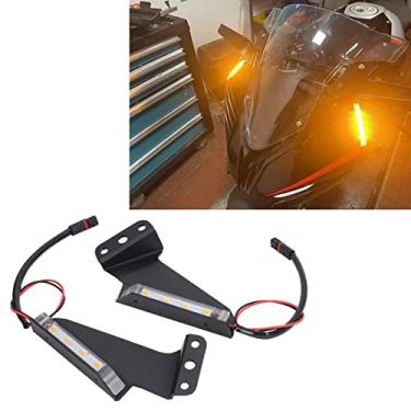 Imagem de Acouto Luzes indicadoras do retrovisor dianteiro para S1000RR 2019-2022 Kit de luzes indicadoras de seta LED para motocicleta