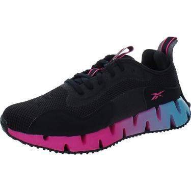 Imagem de Reebok Tênis feminino Zig Dynamica, Preto/rosa orgulhoso, 6.5