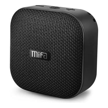 Imagem de Caixa de som Bluetooth portátil MIFA A1-15 horas de reprodução, Alto-falante sem fio à prova d'água IP56 e à prova de poeira com entrada de áudio de 3,5 mm, Preto