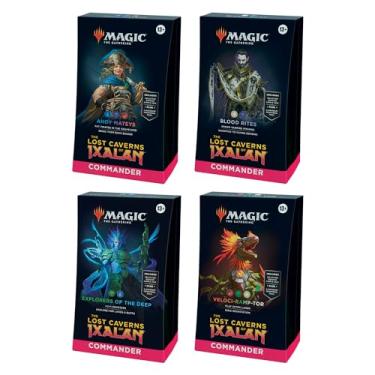 Imagem de Magic: The Gathering The Lost Caverns of Ixalan Commander Deck Bundle – Includes All 4 Decks (Ahoy Mateys, Blood Rites, Explorers of The Deep, Veloci-ramp-tor)