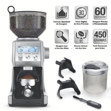 Imagem de Moedor De Grãos De Café 60 Níveis - By Breville Express Aço Inox - Moagem Moinho Elétrico 220v