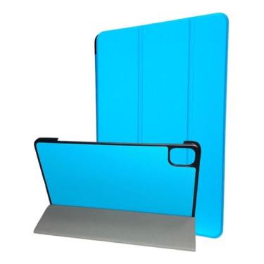Imagem de Capa Case Auto Sleep Caneta Para Xiaomi Pad 6 Pad 6 Pro 11.0 + Película de Câmera DM ACESSÓRIOS (AZUL BEBE)