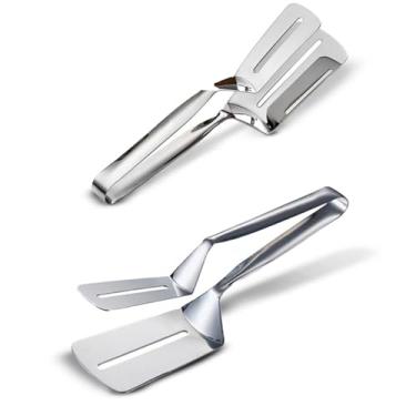 Imagem de Espátula Pegador De Alimentos Salada Hamburger Multiuso Inox Cor Prateado