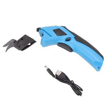 Imagem de Tesoura elétrica sem fio OKJHFD, tesoura elétrica portátil para cortar tecidos, tapetes, papelão de couro macio para cortar tecido/tapete/couro