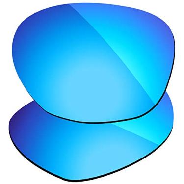 Imagem de Firtox Lentes polarizadas de substituição compatíveis com óculos de sol Oakley Garage Rock OO9175 - Azul gelo